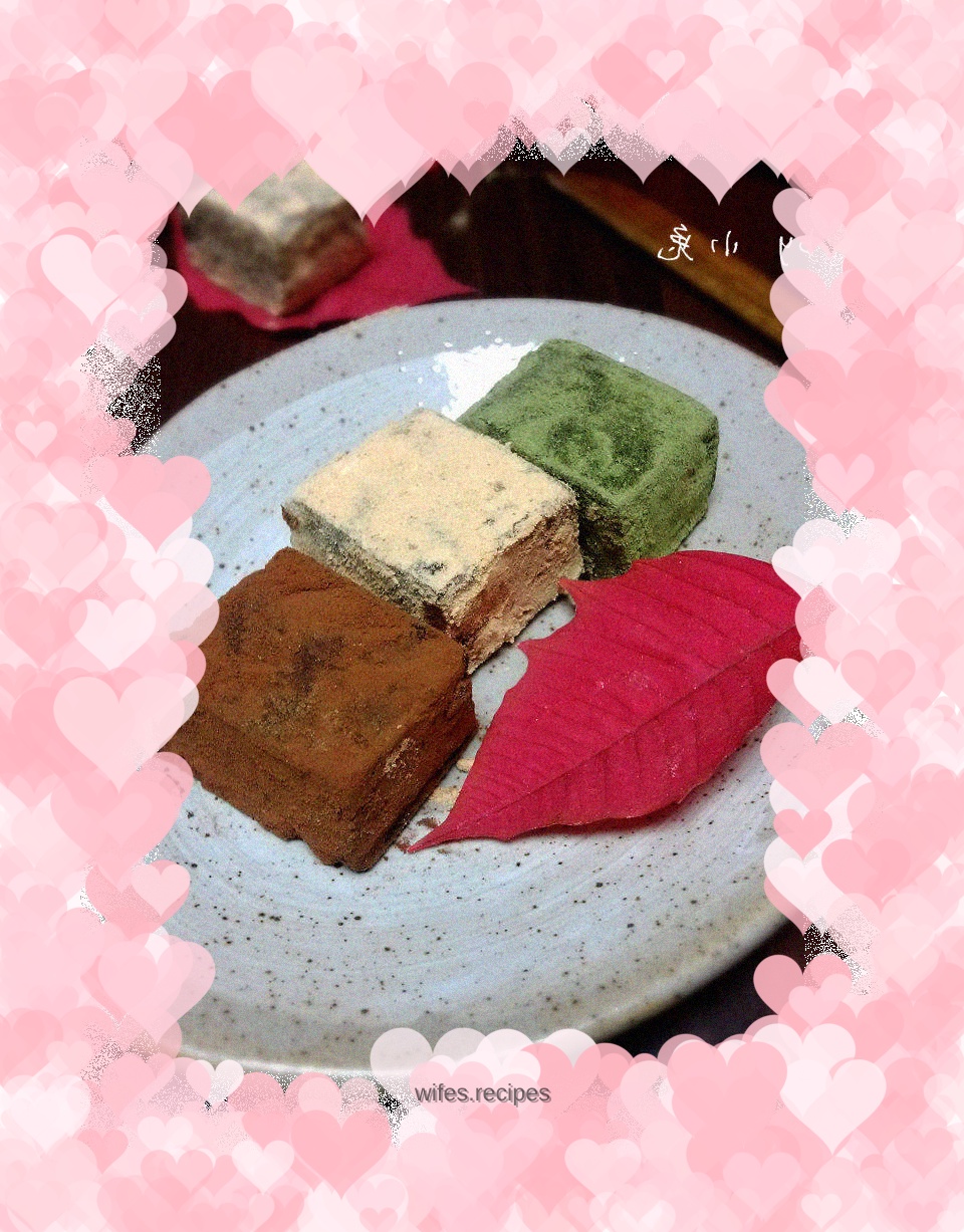 3 types of Japanese style soy milk raw chocolate