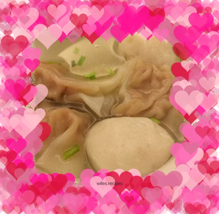 Bitter chrysanthemum dumplings + fish ball wontons