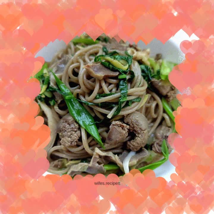 Chicken soba noodles