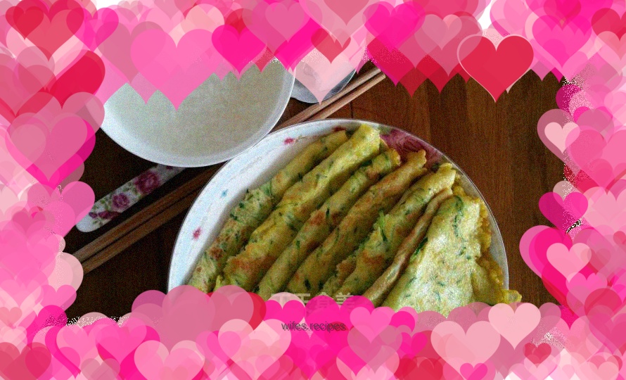 Fragrant cucumber egg pancake