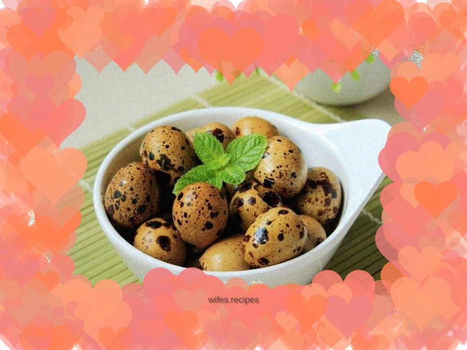 Spiced quail eggs