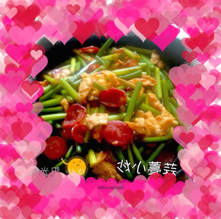 Stir-fried garlic sprouts