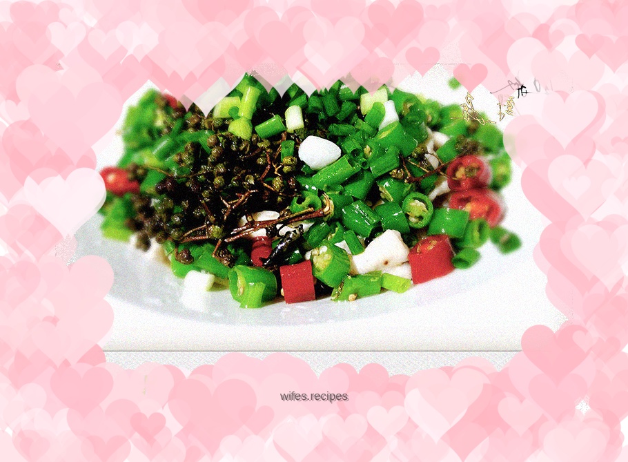 Double pepper chicken slices