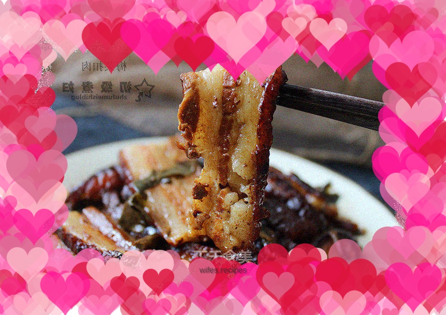 Braised pork with pickled vegetables