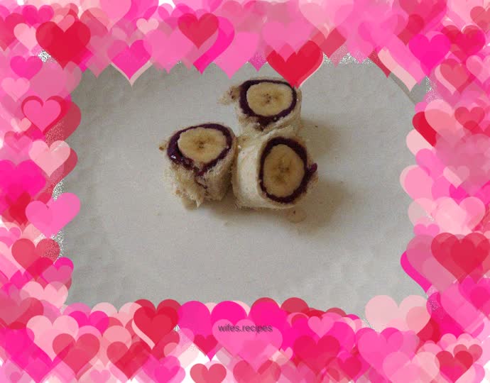 Banana and Purple Sweet Potato Rolls