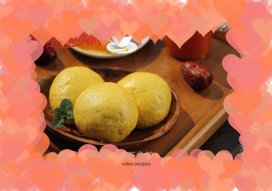 Taro and pumpkin buns