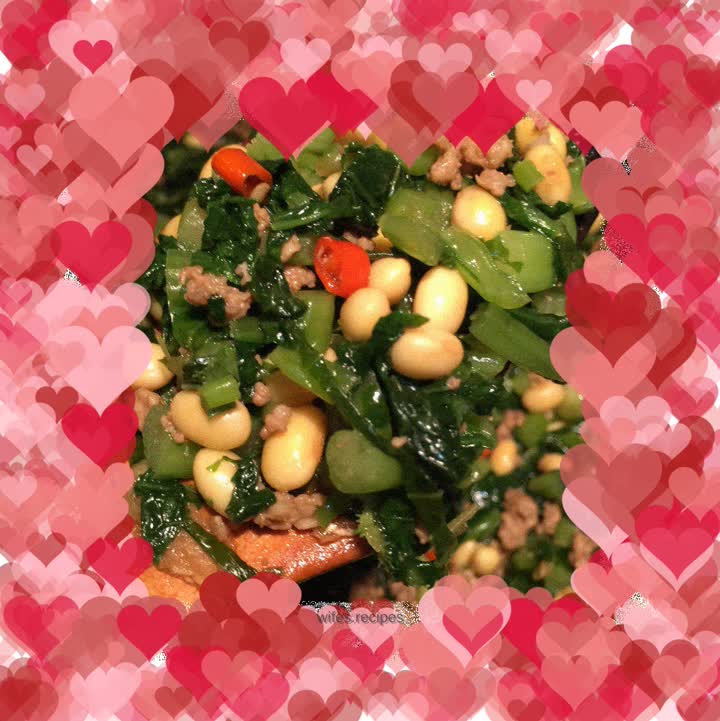 Minced Pork, Soybeans and Snow Red