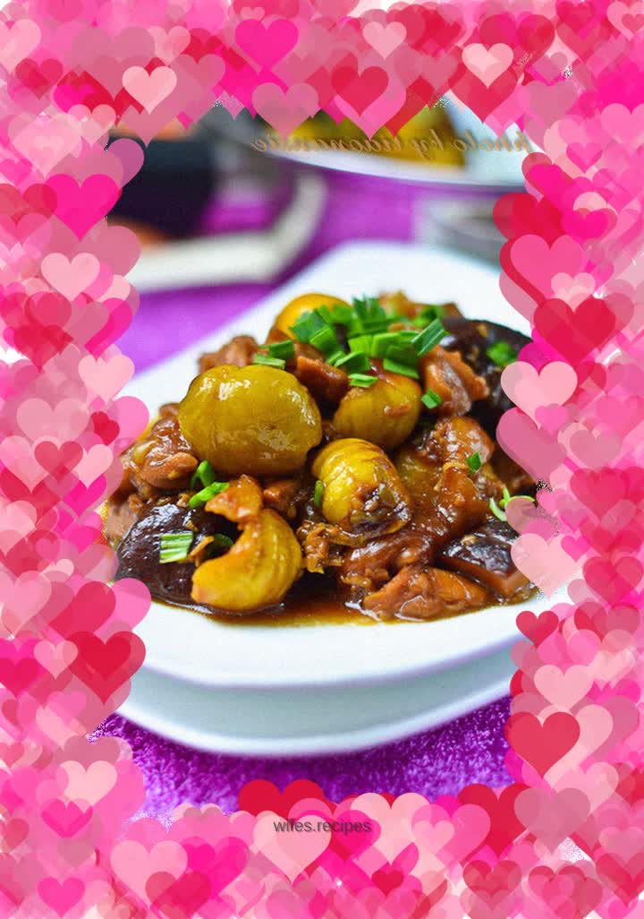 Roasted Chicken Legs with Chestnut and Shiitake Mushrooms