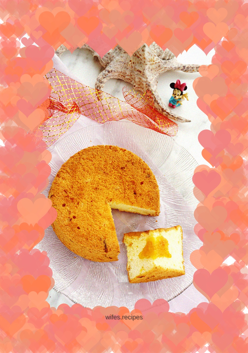 Yuzu tea chiffon cake