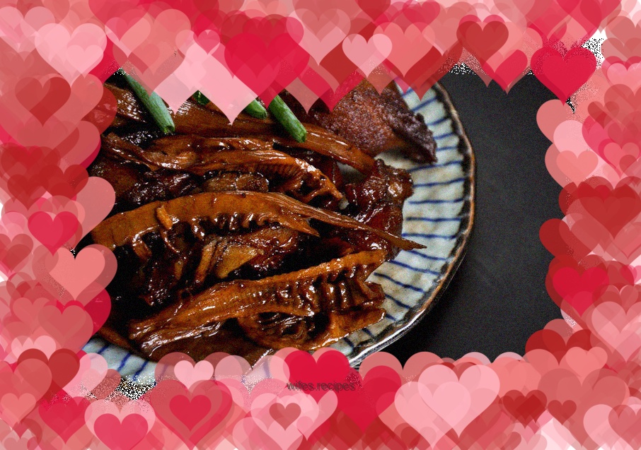 Braised Bamboo Shoots and Dried Pork Trotters