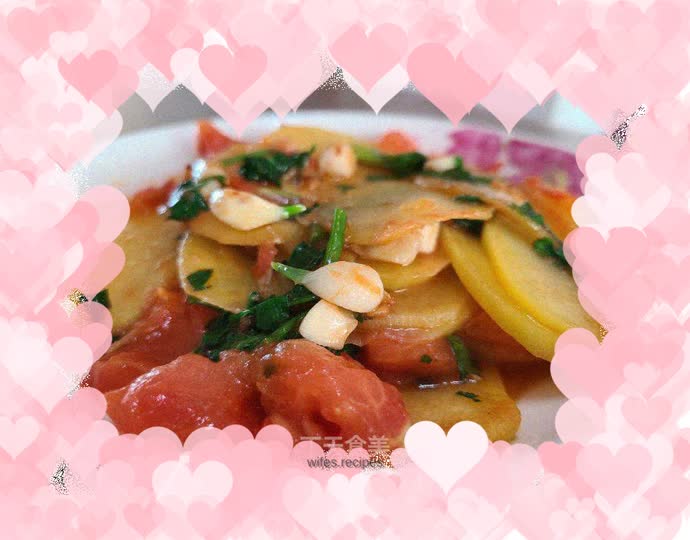 Garlic Tomato Potato Slices