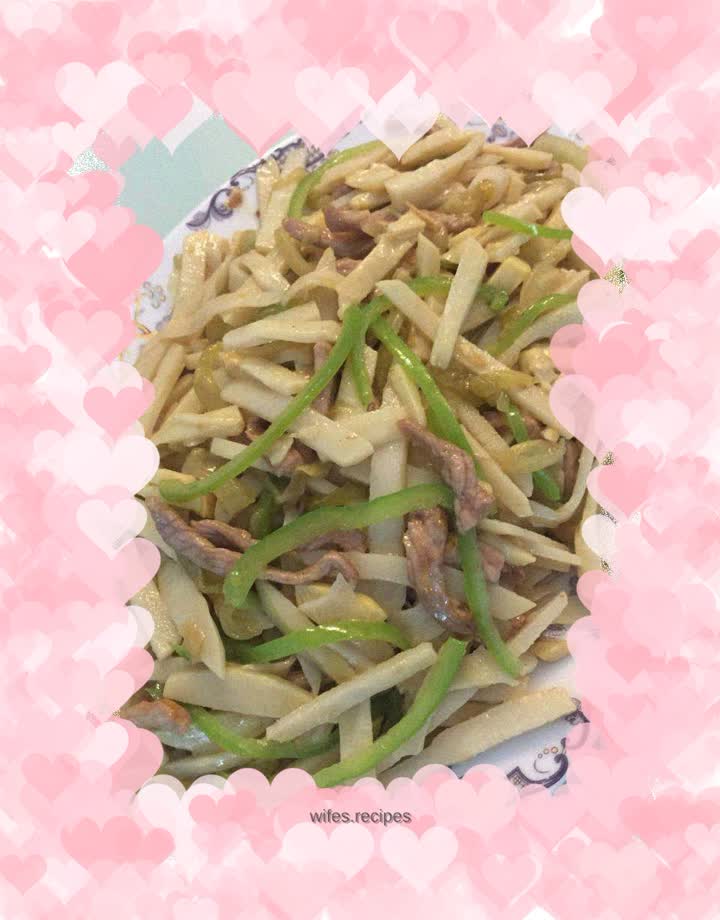 Fried bamboo shoots