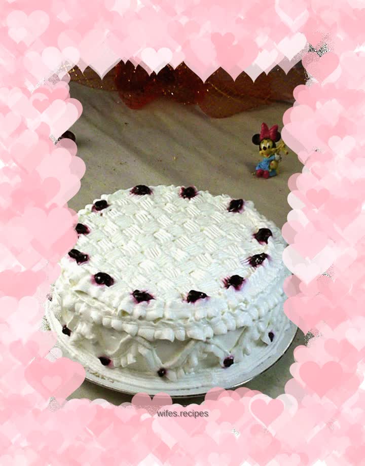 My first decorated cake: Bamboo mat pattern decorated cake