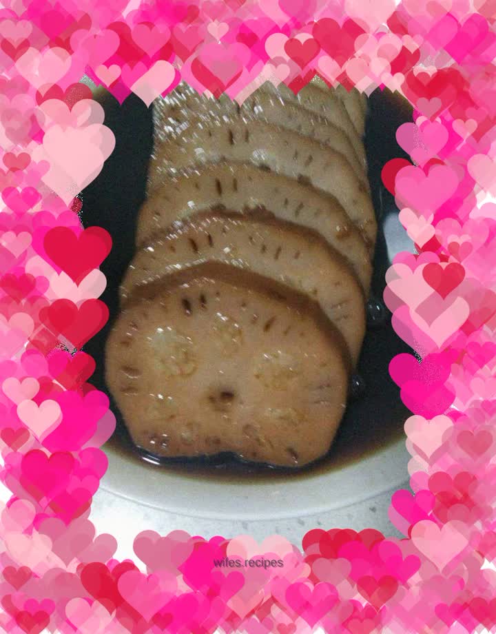 Brown sugar glutinous rice and lotus root
