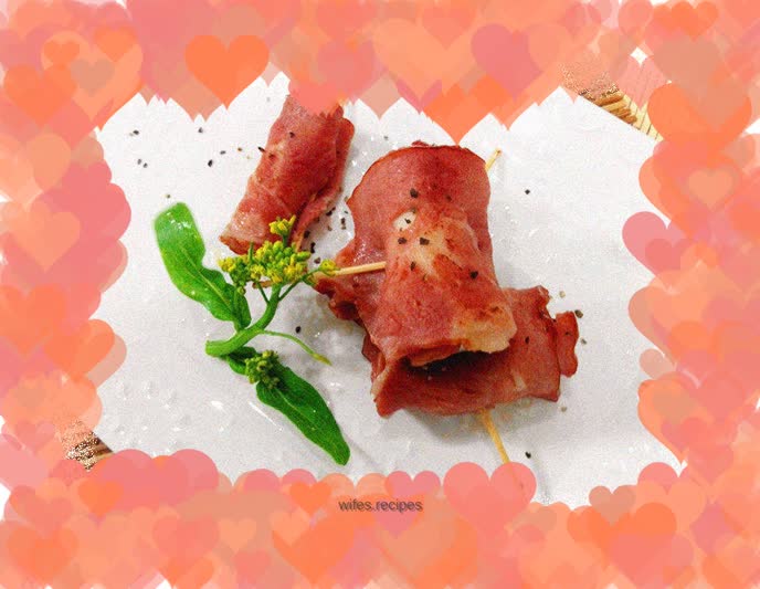 Bacon King Oyster Mushroom Roll