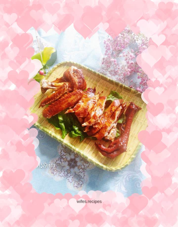 Delicious soy sauce chicken