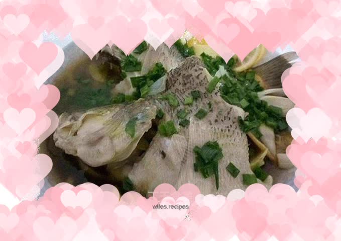 California seabass with scallions is best when steamed