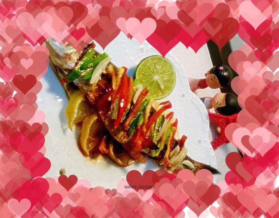 Colorful lemon fragrant tile fish