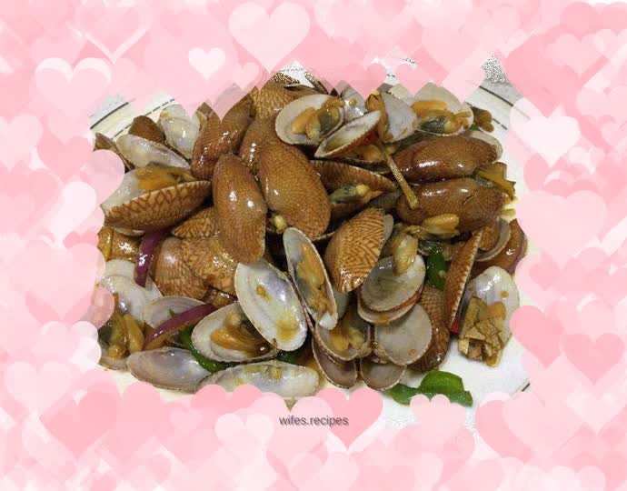 Spicy stir-fried scallops