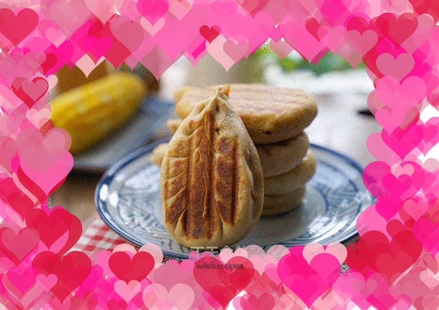 Whole wheat cake with bean paste