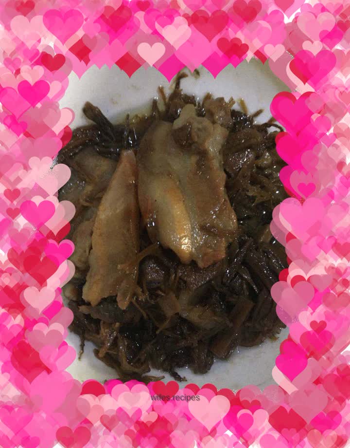 Steamed Pork Belly with Dried Plums and Vegetables