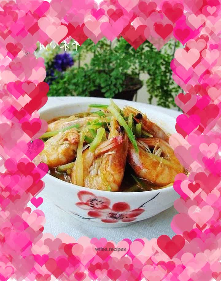 Braised shrimp with radish vermicelli