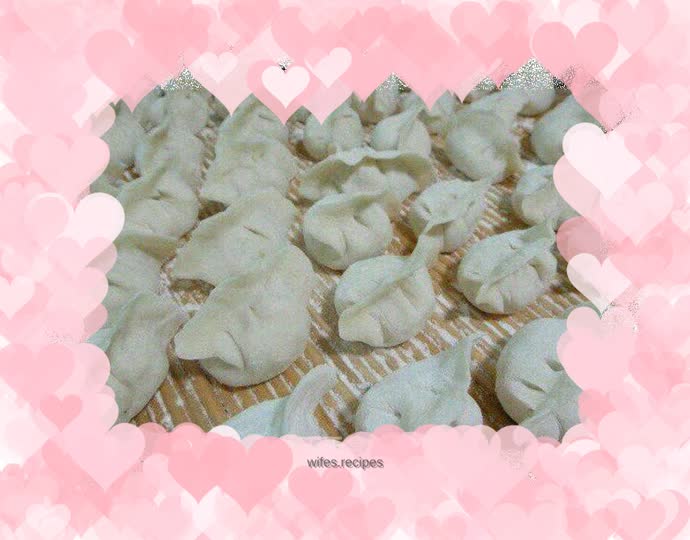 Zucchini and egg dumplings