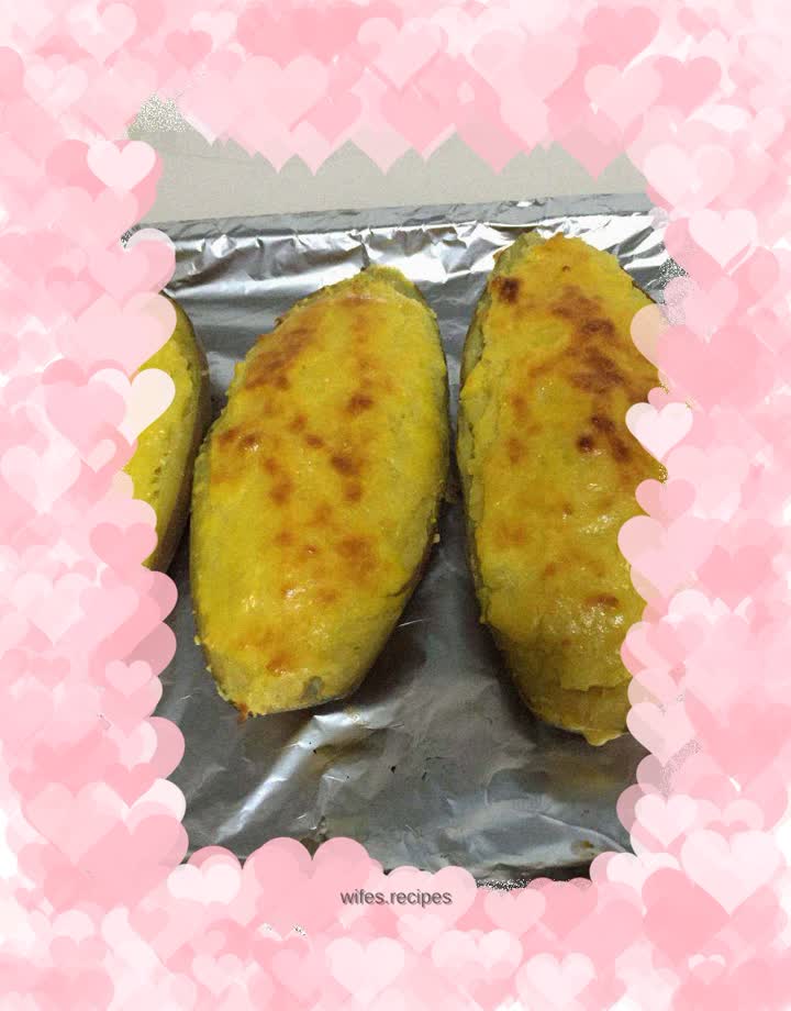 Cheese Baked Sweet Potatoes