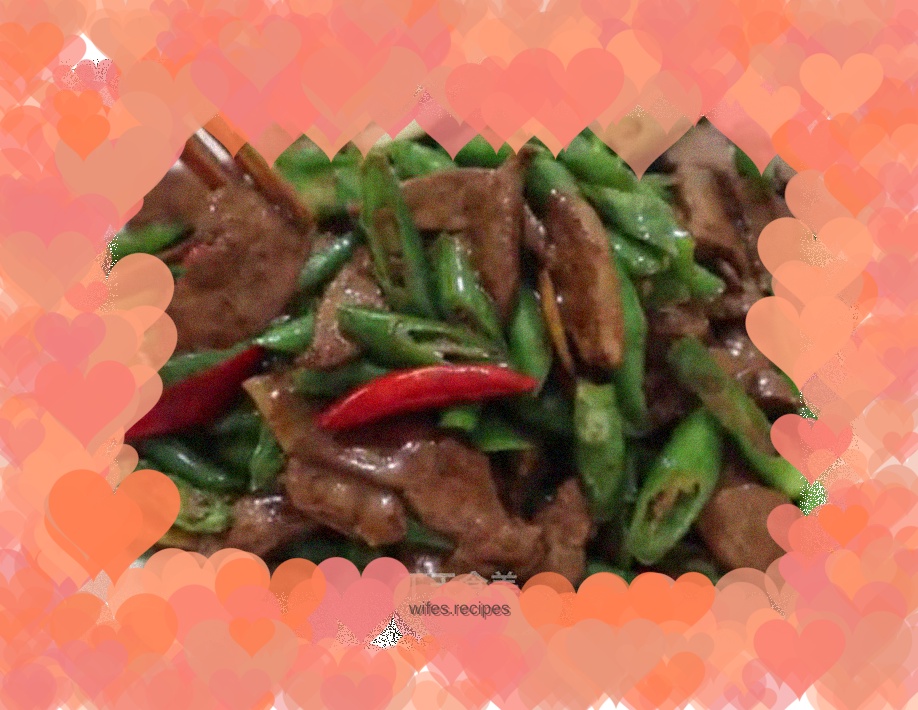 Stir-fried Pork Liver with Spicy Peppers