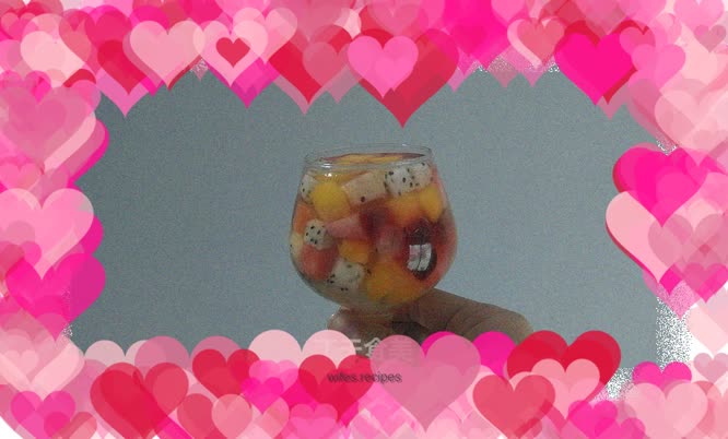 Assorted fruit pudding