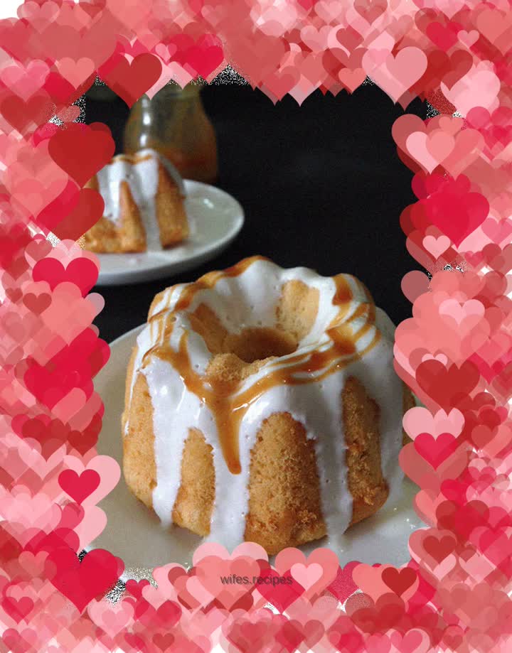 Caramel yogurt chiffon