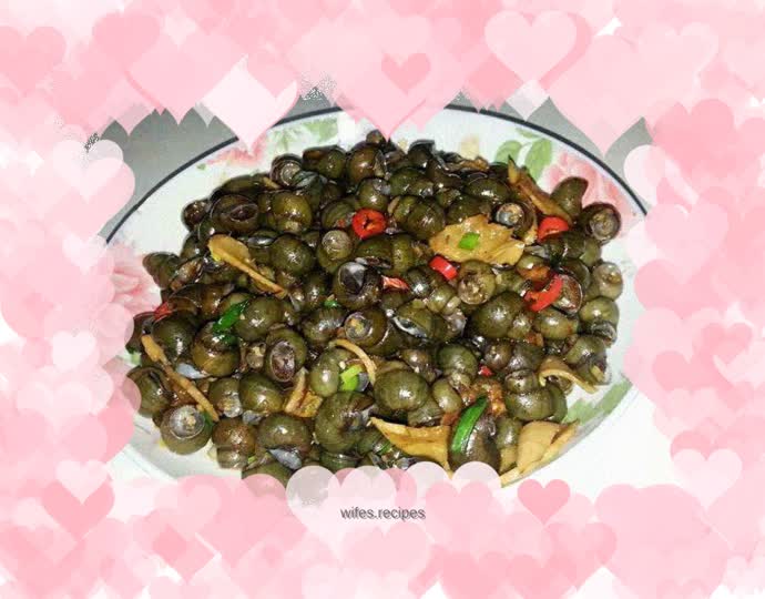 Fried snails