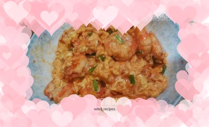 Fresh milk, eggs and shrimps