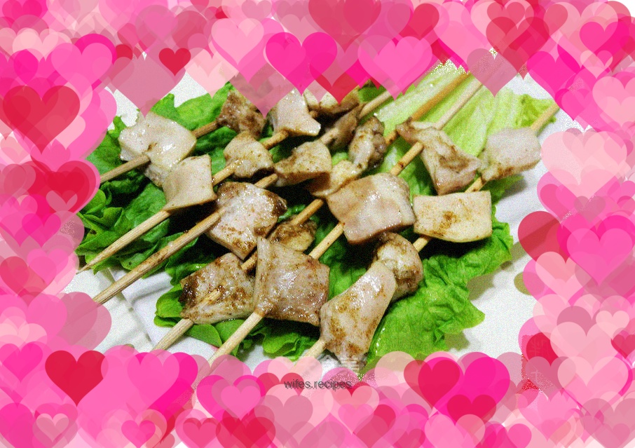 Roasted beef heart tube