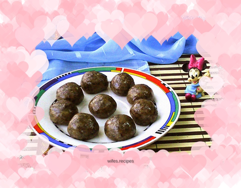 Peanut Rose Rice Ball Filling