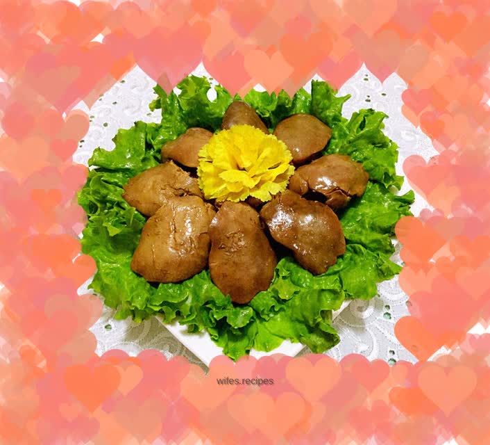 Braised five-spice chicken liver