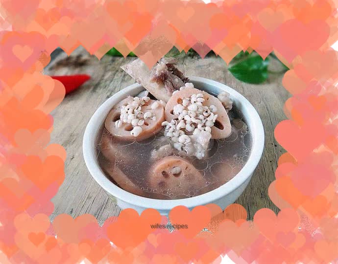 Lotus root and barley bone soup
