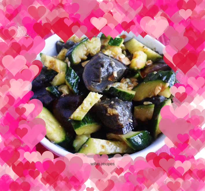 Cucumber mixed with pine flowers