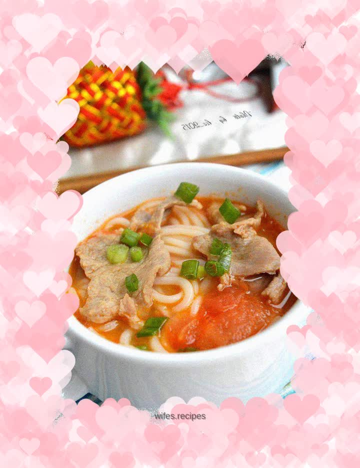 Tomato Lean Pork Rice Noodles