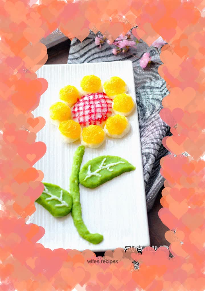 When food meets beautiful utensils, when I meet you, at the most beautiful moment for each other - fruity yam puree