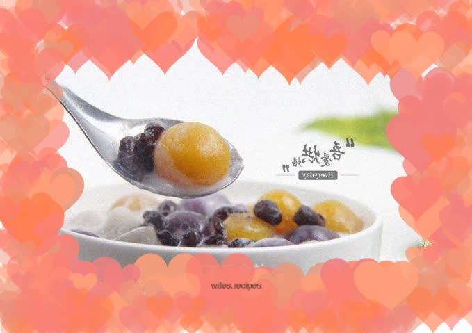 The famous dessert with a chewy texture - taro balls