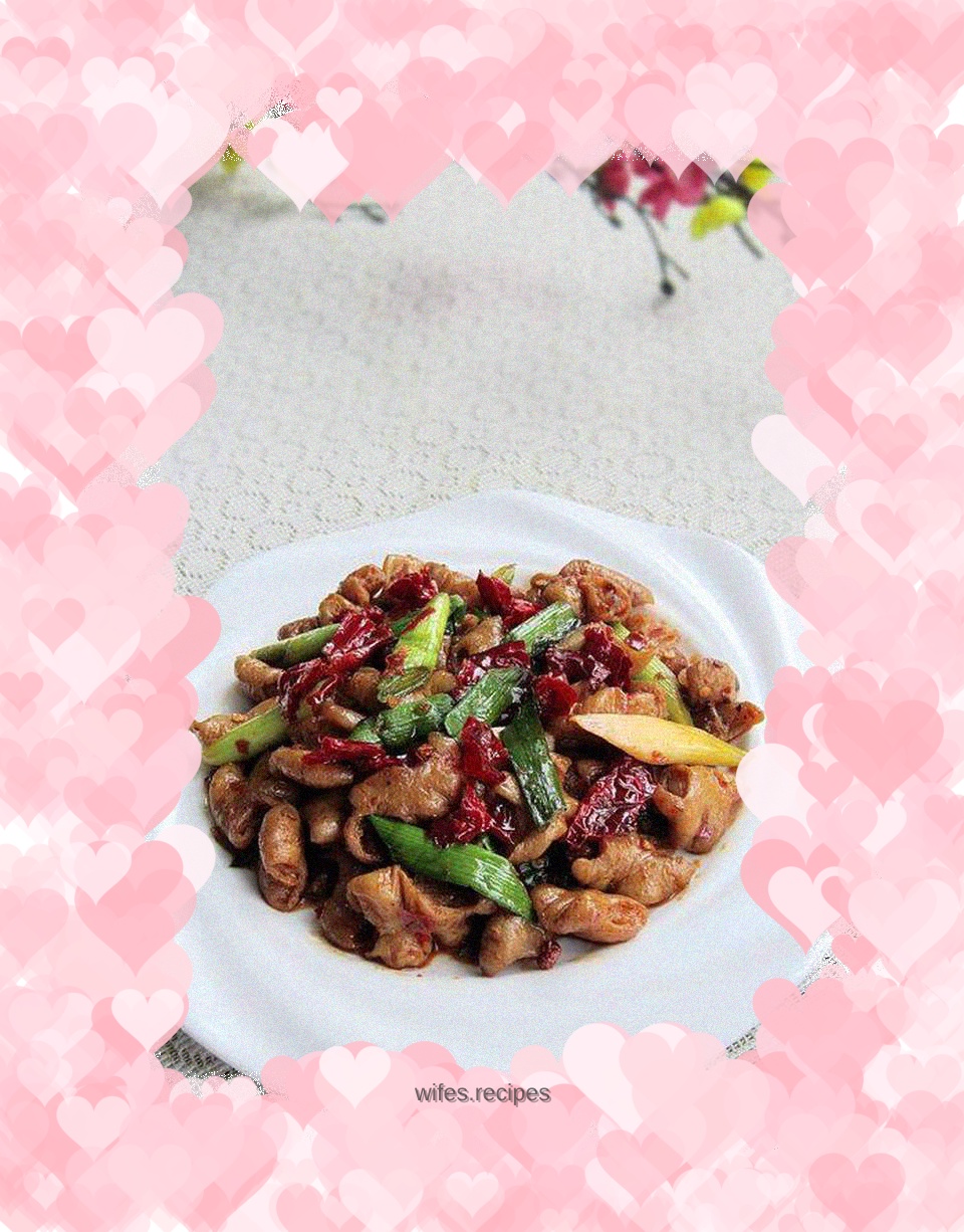 Stir-fried pork sausage