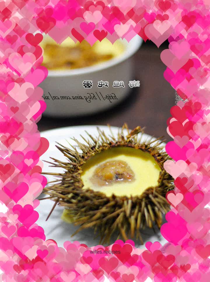 The day's plan starts in the morning, an absolutely nutritious breakfast - sea urchin stewed eggs