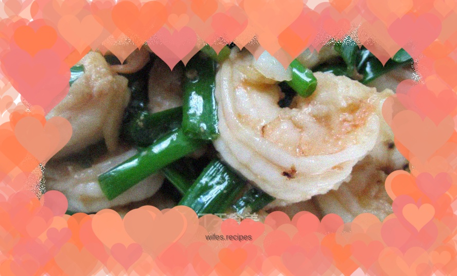 Fried Shrimp with Green Onions