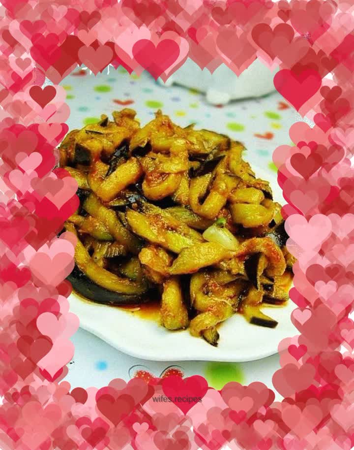 Spicy eggplant strips