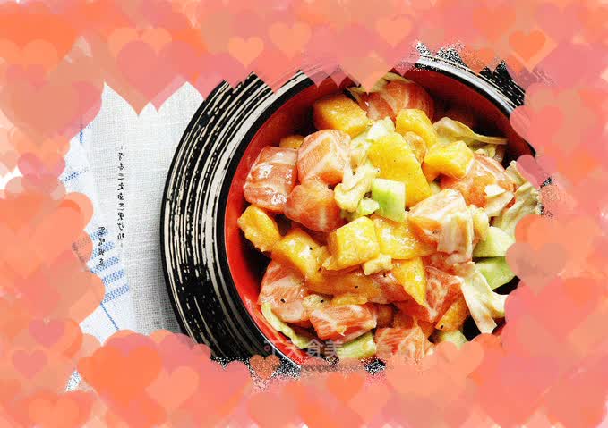 【Mustard Salmon and Mango Salad】