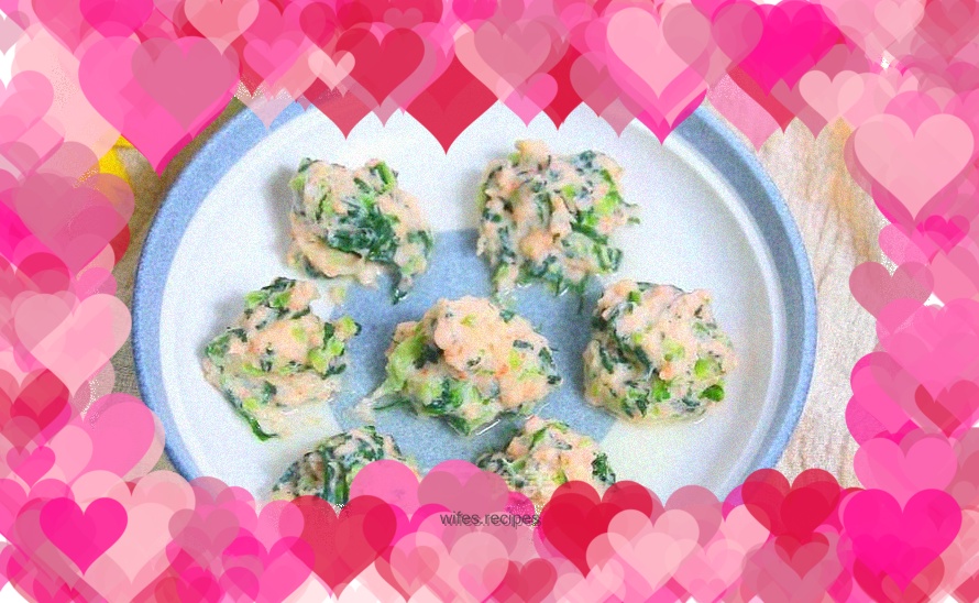 Shrimp, lettuce and vegetable balls