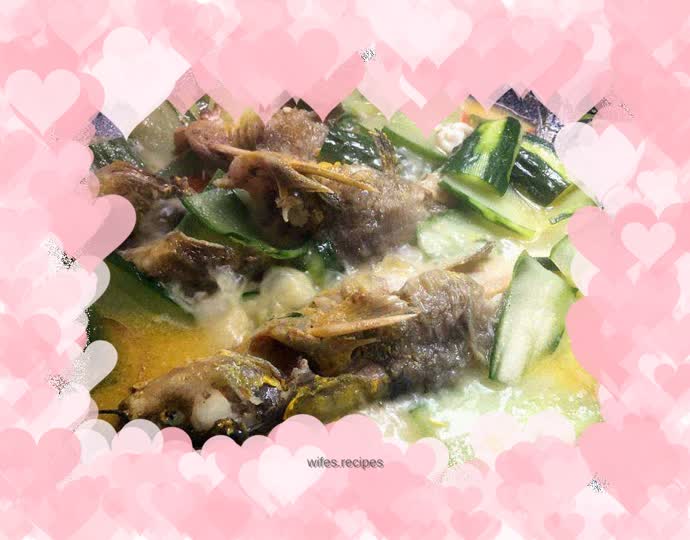 Braised yellow bone fish with cucumber