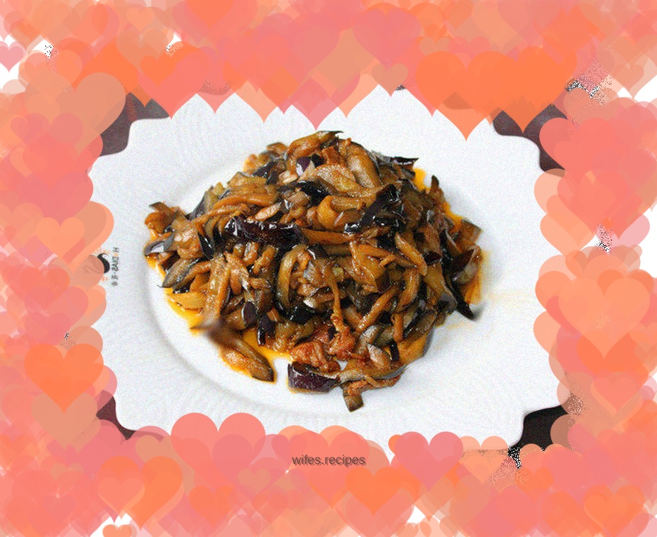 Home-cooked eggplant