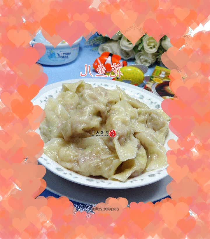 Mushroom, cabbage and pork dumplings